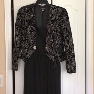 Black dress with jacket